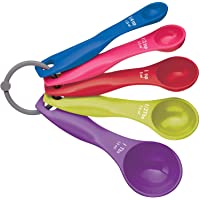 Los mejores  - Kitchencraft Medidores Cuchara- Plástico- Multicolor- 11 x 2cm- 5 Unidades